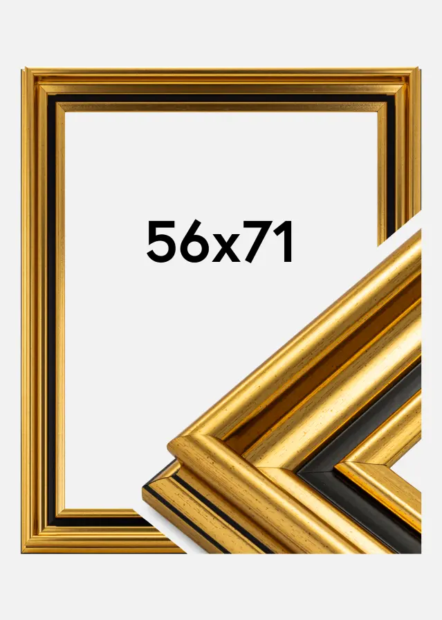 Ramme Gysinge Premium Guld 56x71 cm