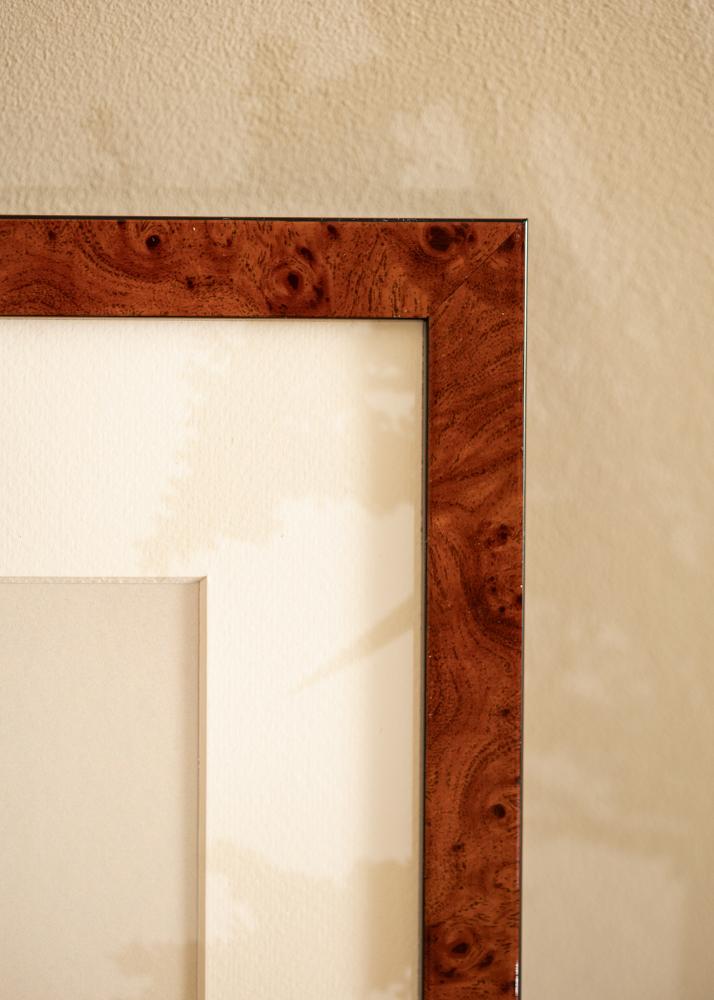 Ramme Hermes Akrylglas Burr Walnut 28x35 cm