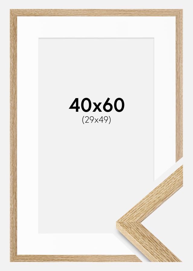 Ramme Selection Eg 40x60 cm - Passepartout Hvid 30x50 cm