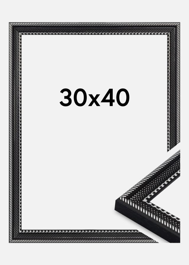 Ramme Trellis Akrylglas Vintage Black 30x40 cm