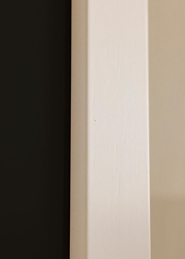 Ramme White Wood 70x90 cm - Passepartout Sort 55x70 cm