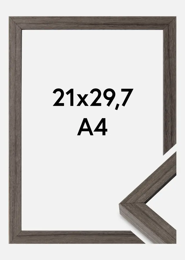 Ramme Hermes Akrylglas Grey Oak 21x29,7 cm (A4)