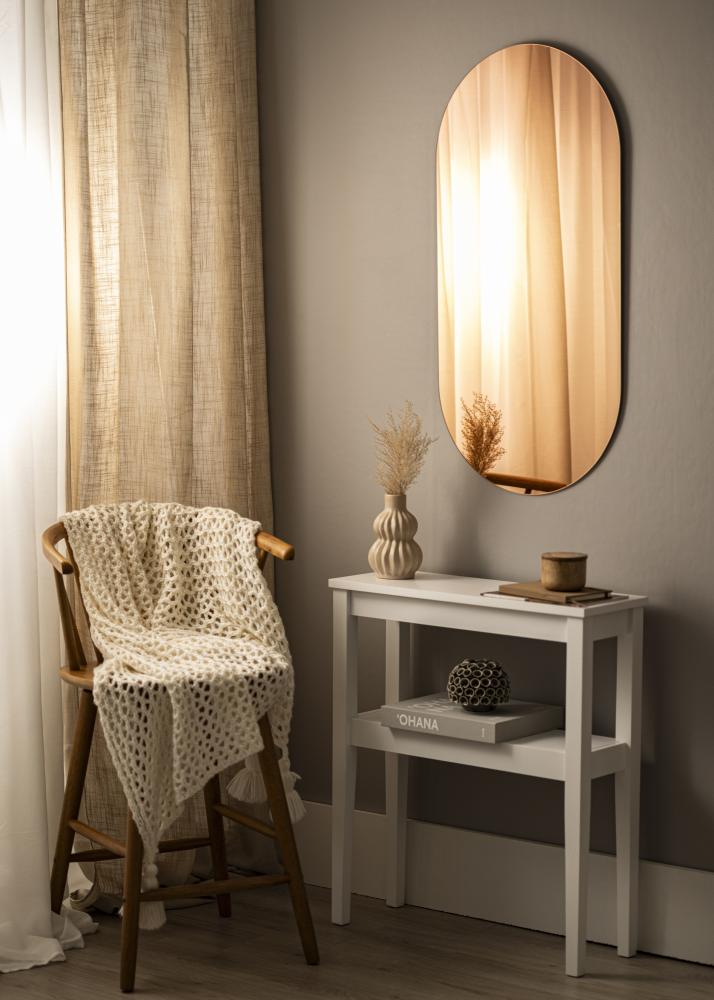KAILA Spejl Oval Rose Gold 50x100 cm