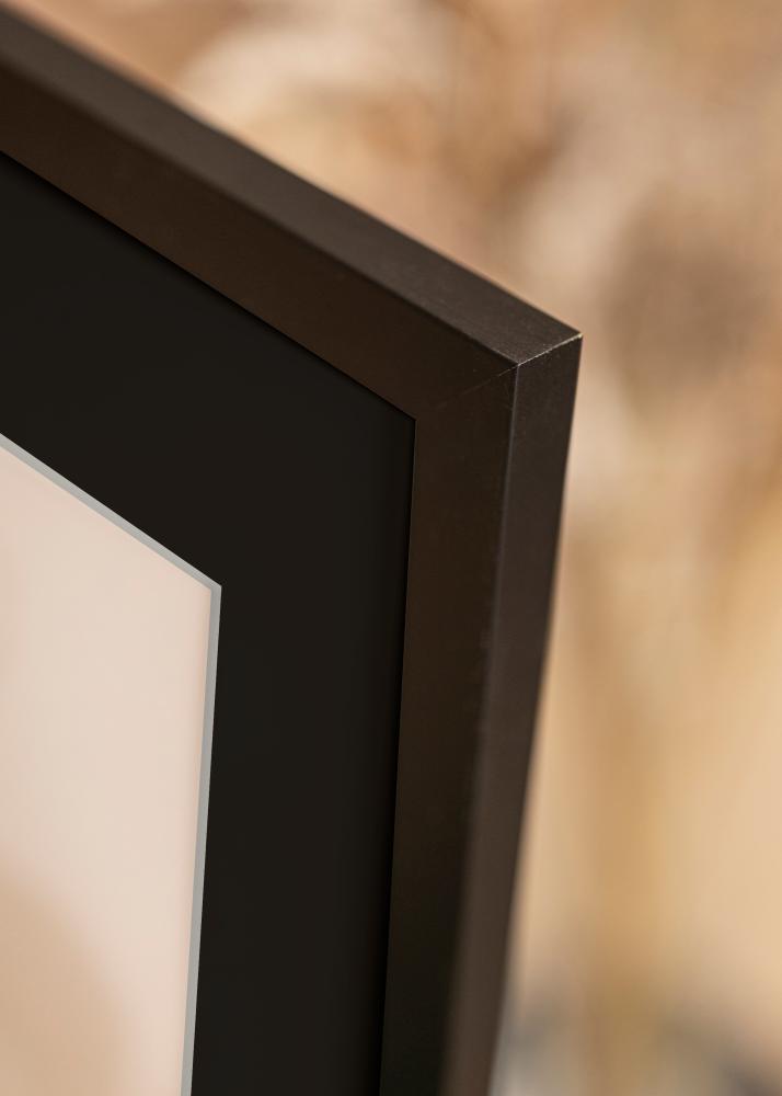 Ramme Black Wood 30x40 cm - Passepartout Sort 21x30 cm