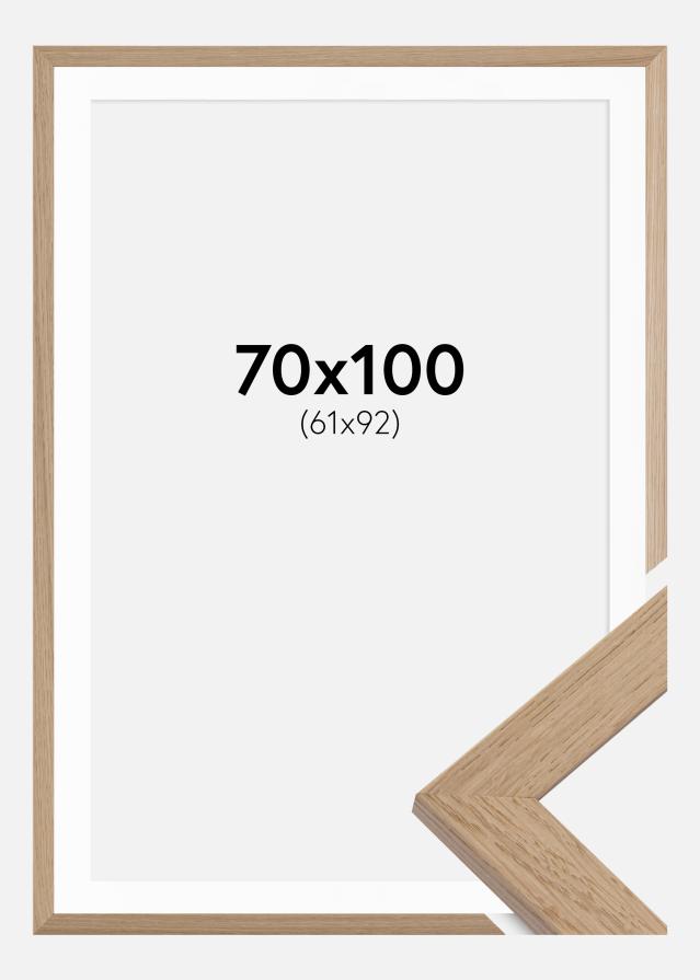 Ramme Trendline Eg 70x100 cm - Passepartout Hvid 62x93 cm