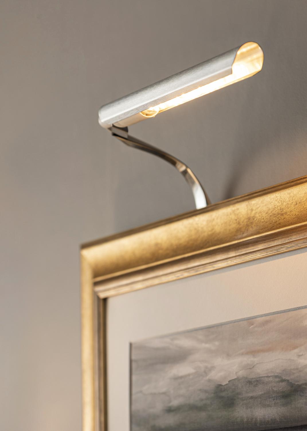 Product Image for Eklunds Uno 1 til rammebredde 25-60 cm Billedbelysning - Børstet Stål