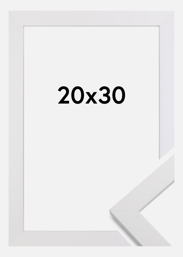 Ramme White Wood Akrylglas 20x30 cm