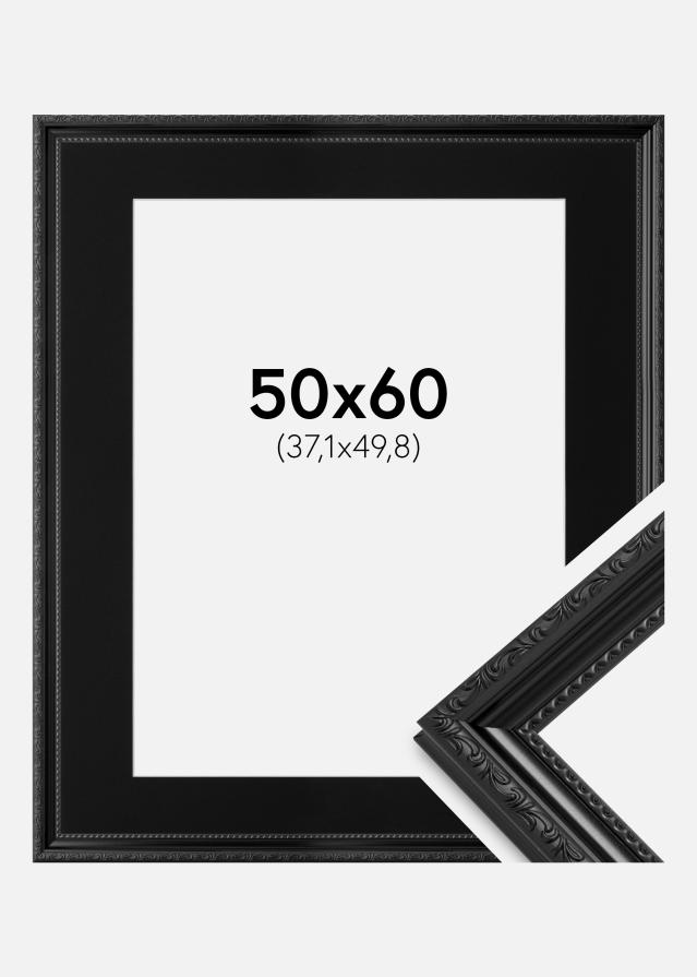 Ramme Abisko Sort 50x60 cm - Passepartout Sort 15x20 inches