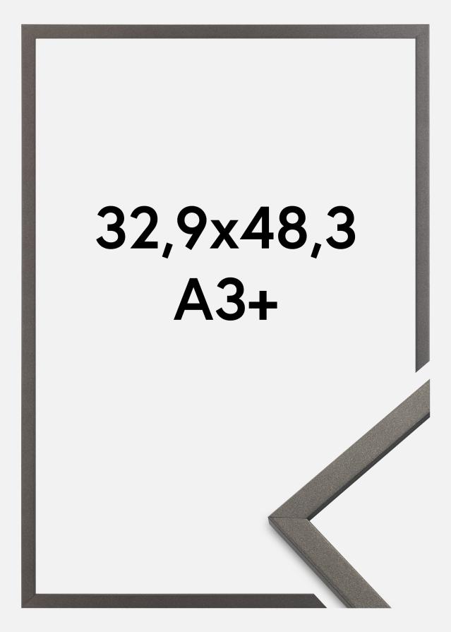 Ramme Edsbyn Akrylglas Grafit 32,9x48,3 cm (A3+)