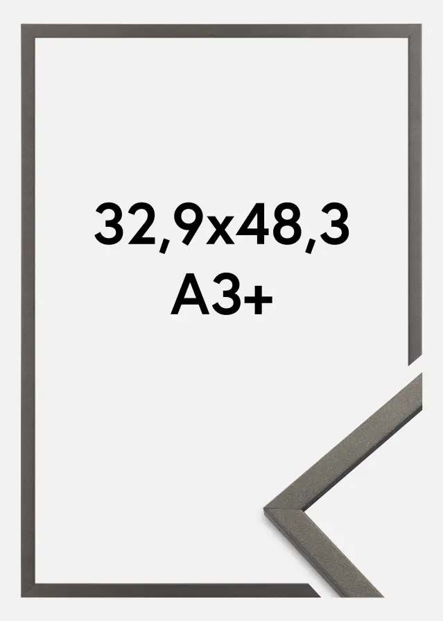 Ramme Edsbyn Grafit 32,9x48,3 cm (A3+)