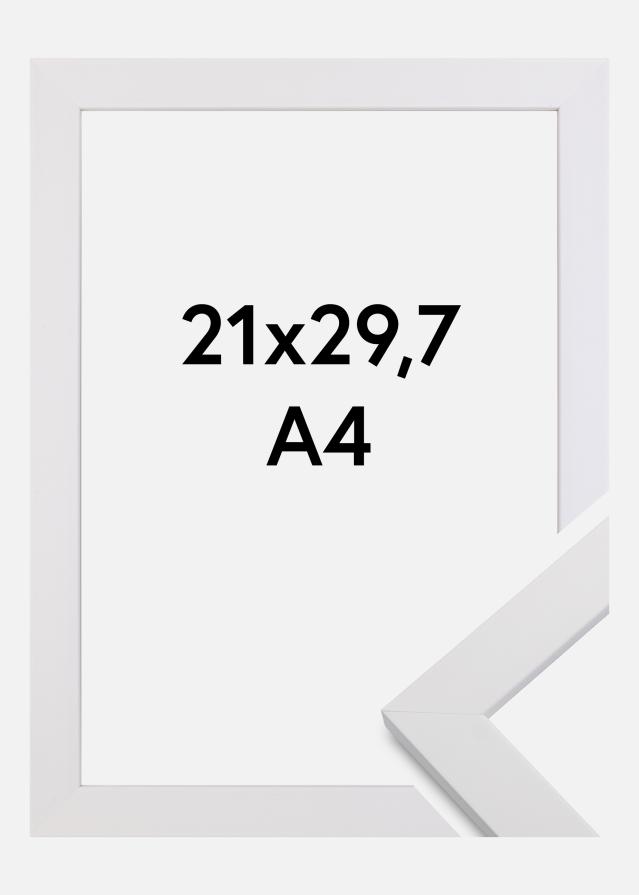 Ramme White Wood Akrylglas 21x29,7 cm (A4)