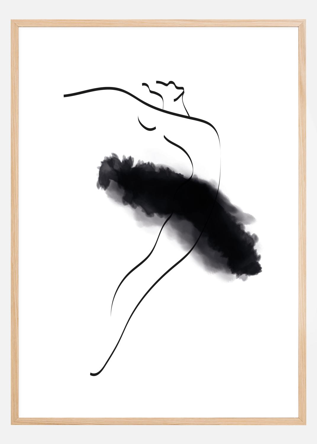 Product Image for Ballerina Thin Lines Plakat (40x50 cm)