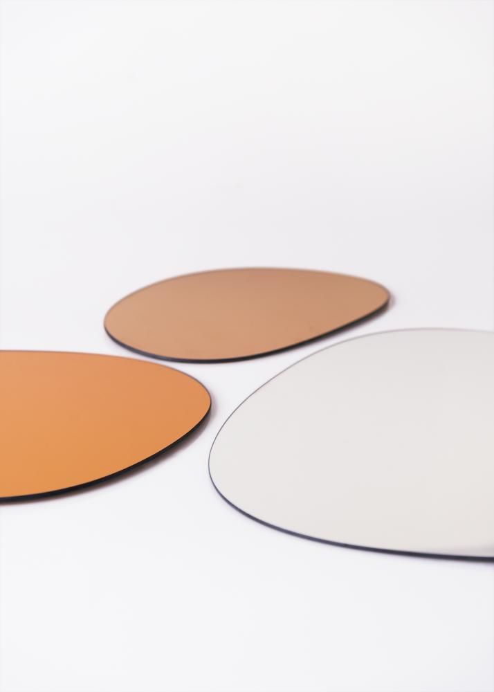 Spejl Set Orange, Rose Gold & Clear - 3 st