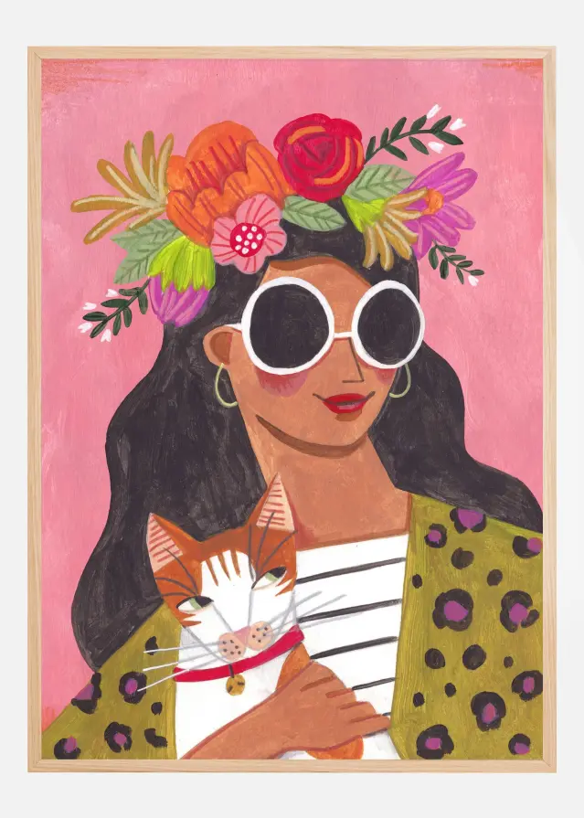 Cat lady Plakat