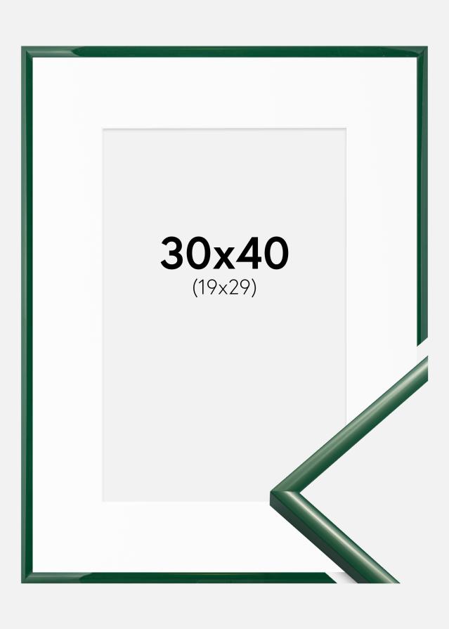 Ramme New Lifestyle Moss Green 30x40 cm - Passepartout Hvid 20x30 cm