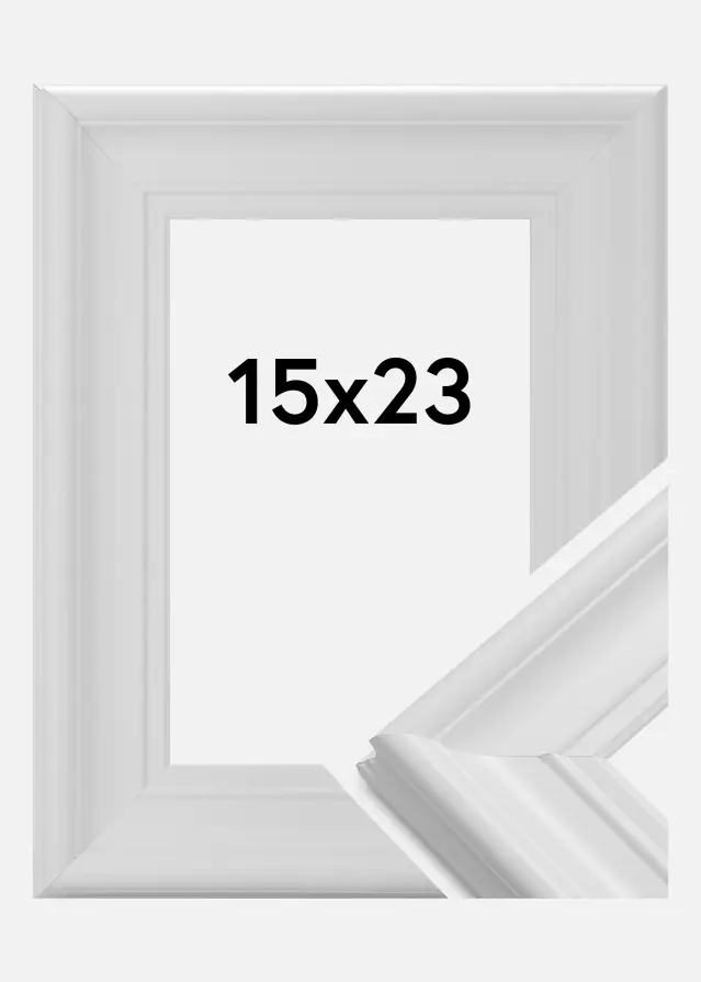 Ramme Mora Premium Hvid 15x23 cm
