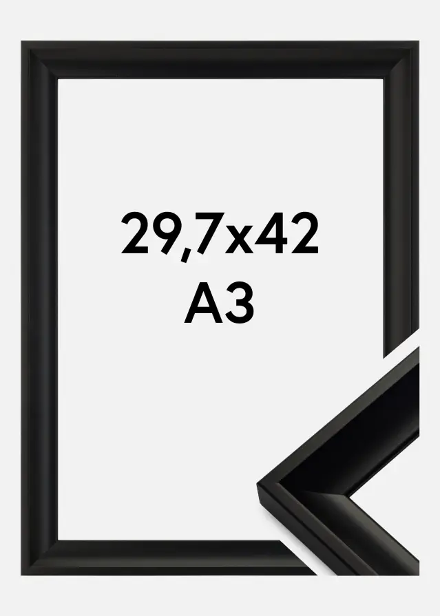 Ramme Öjaren Akrylglas Sort 29,7x42 cm (A3)