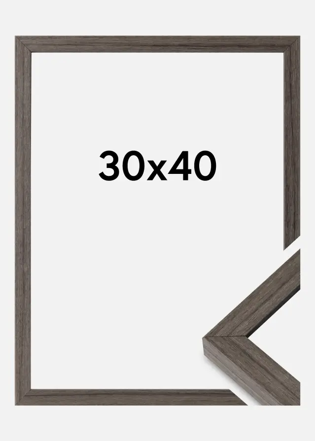 Ramme Hermes Akrylglas Grey Oak 30x40 cm