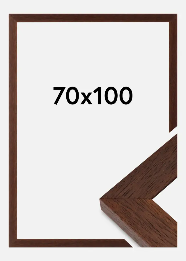 Ramme Juno Akrylglas Teak 70x100 cm
