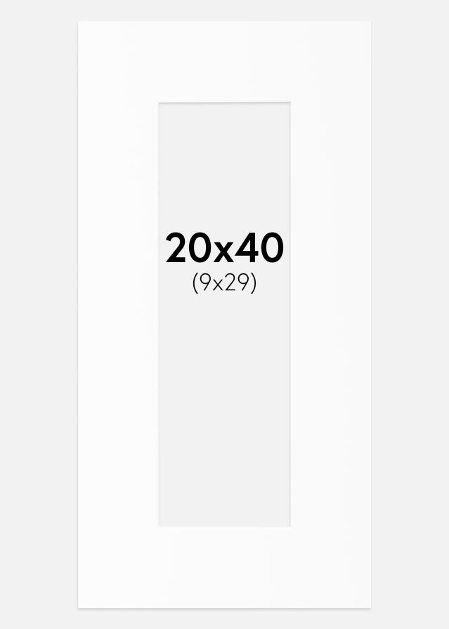 Passepartout Canson Hvid (Hvid kerne) 20x40 cm (9x29)
