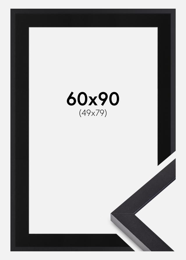 Ramme Selection Sort 60x90 cm - Passepartout Sort 50x80 cm