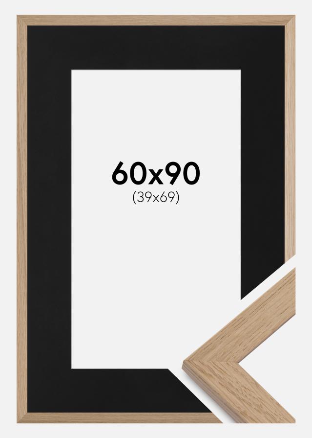 Ramme Trendline Eg 60x90 cm - Passepartout Sort 50x80 cm