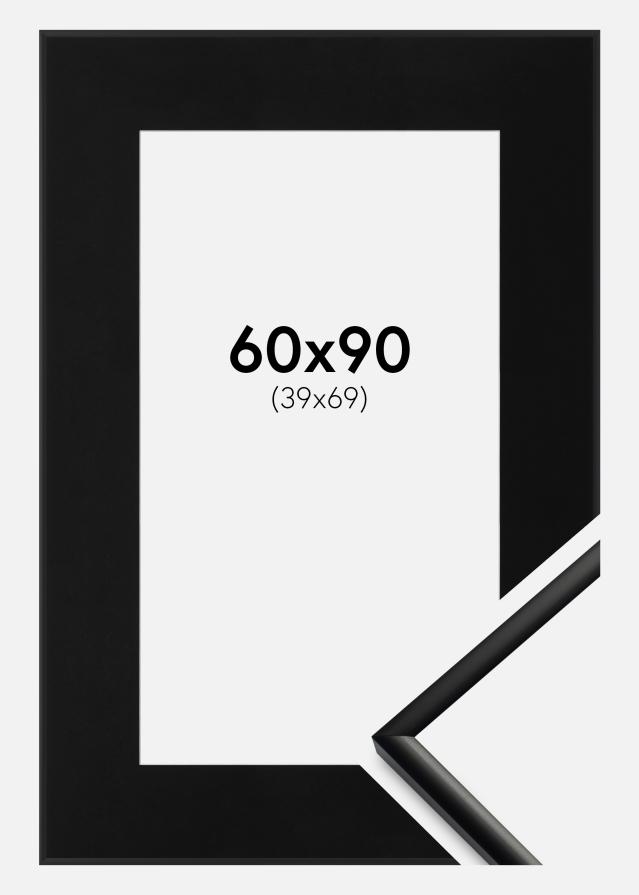 Ramme New Lifestyle Mat Sort 60x90 cm - Passepartout Sort 40x70 cm