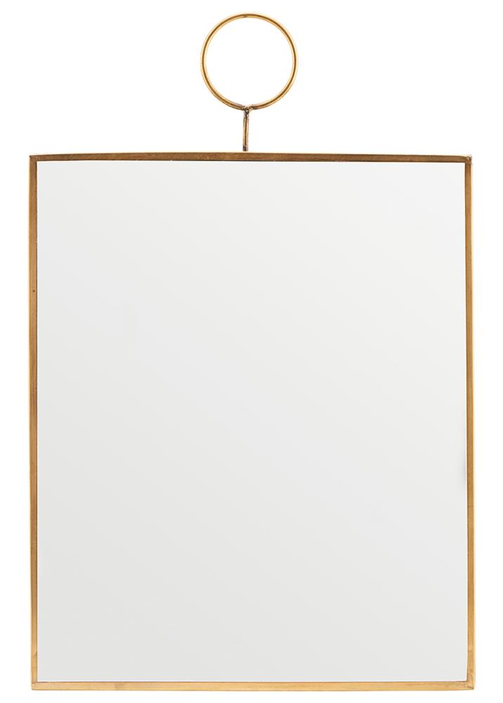 Spejl House Doctor The Loop Messing 25x30 cm