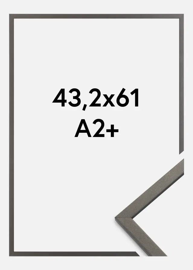 Ramme Edsbyn Akrylglas Grafit 43,2x61 cm (A2+)