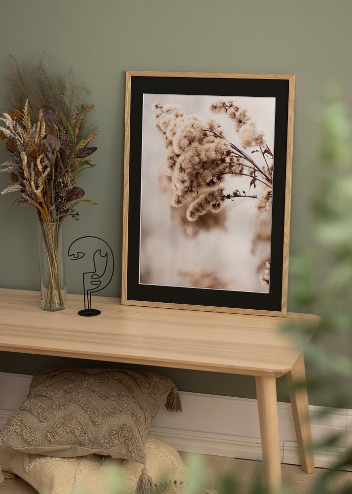 Ramme Trendy Eg 18x24 cm - Passepartout Sort 13x17 cm