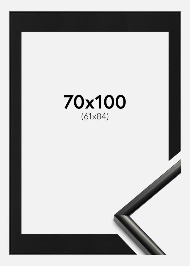 Ramme New Lifestyle Sort 70x100 cm - Passepartout Sort 62x85 cm