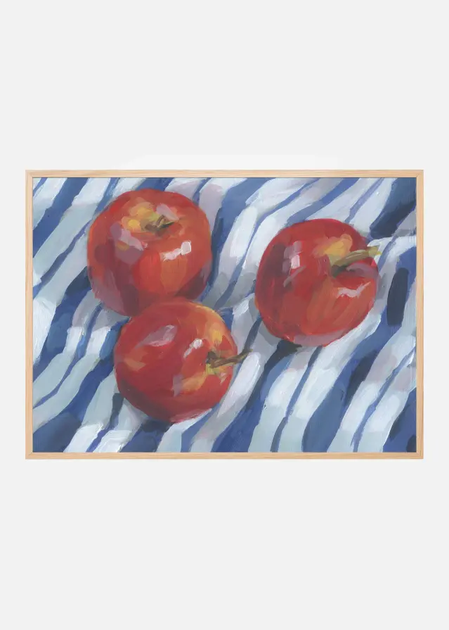 Three Red Apples Plakat