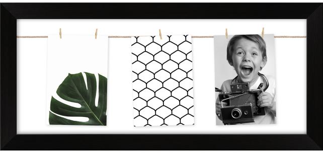 Fotogalleri Collageramme Sort 20x50 cm