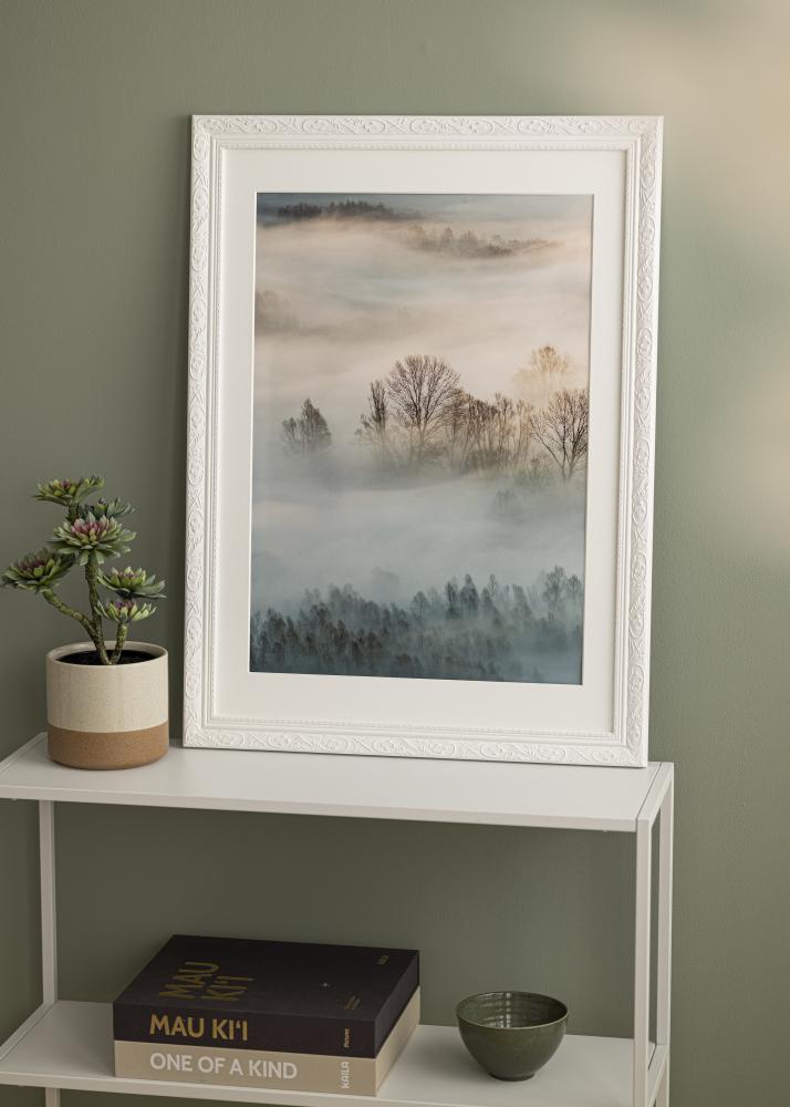 Ramme Barock Hvid 30x40 cm