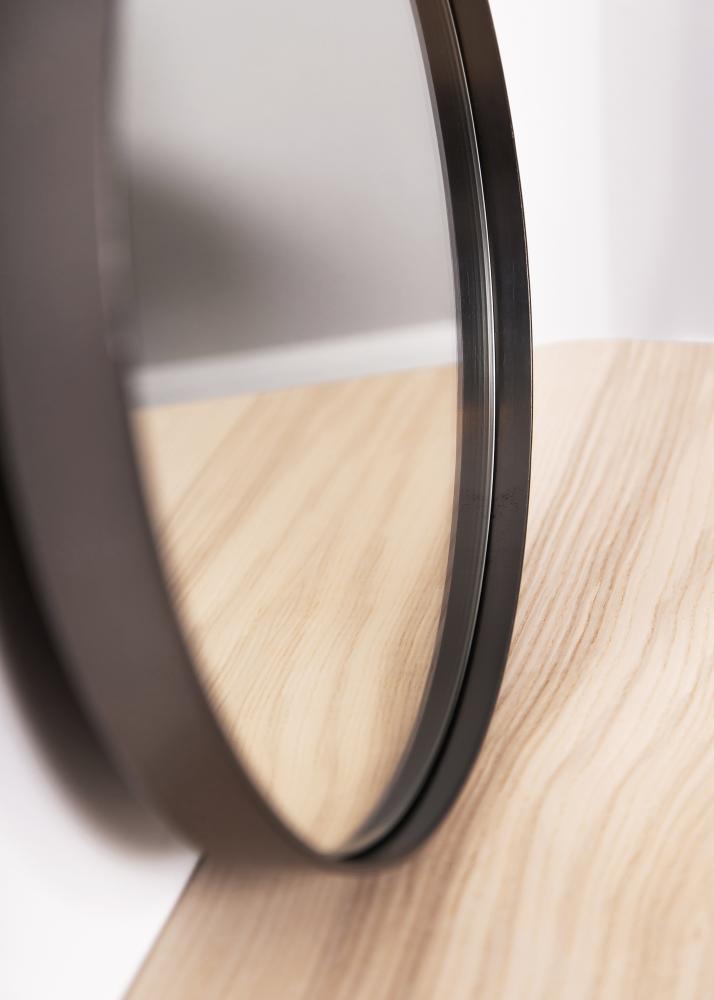 Spejl House Doctor Reflektion Sort 40 cm Ø