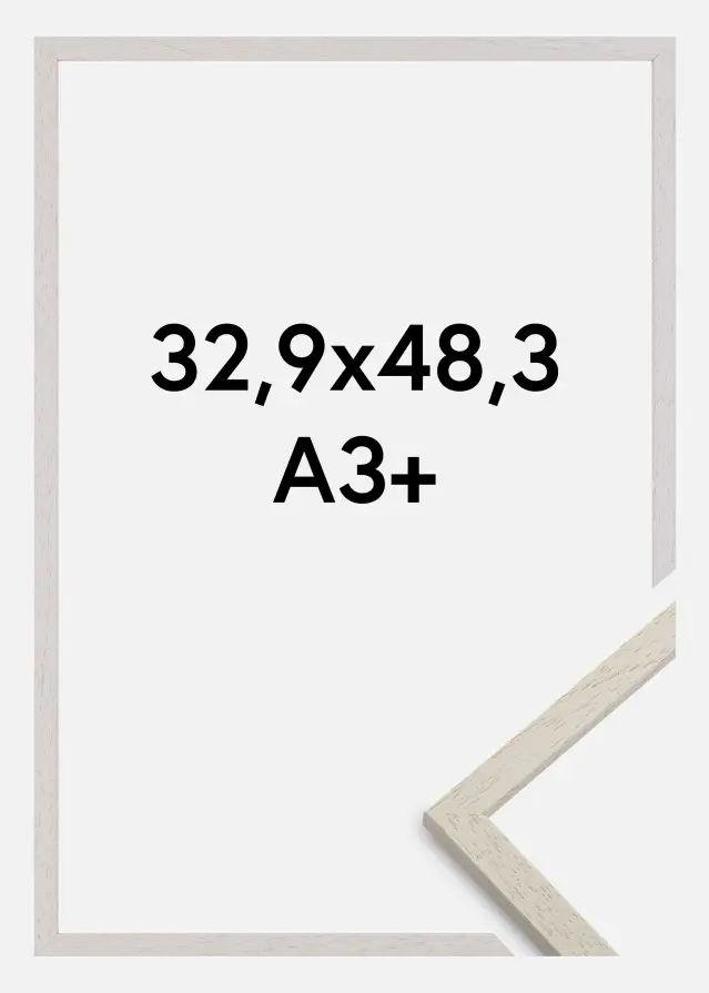 Ramme Edsbyn Akrylglas Sand 32,9x48,3 cm (A3+)