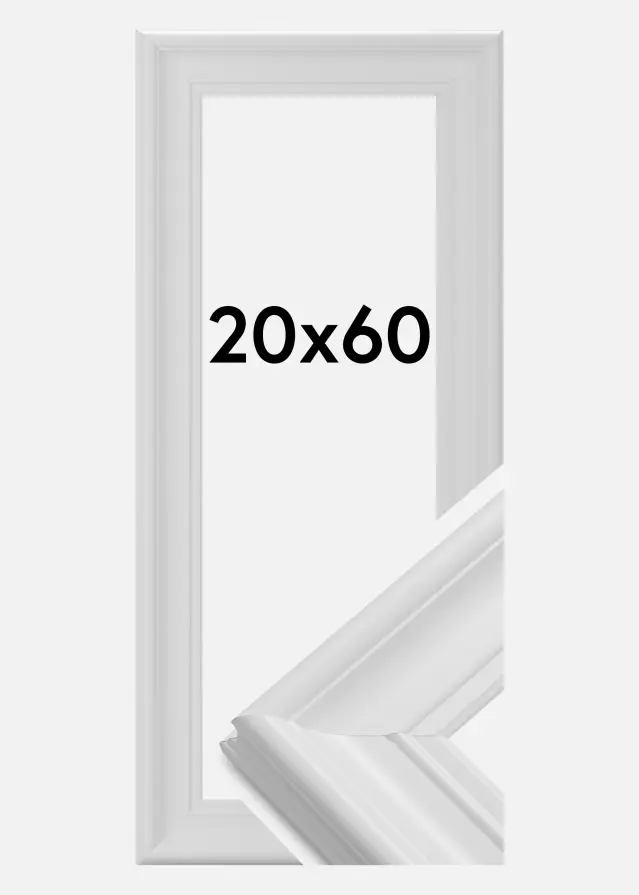 Ramme Mora Premium Hvid 20x60 cm