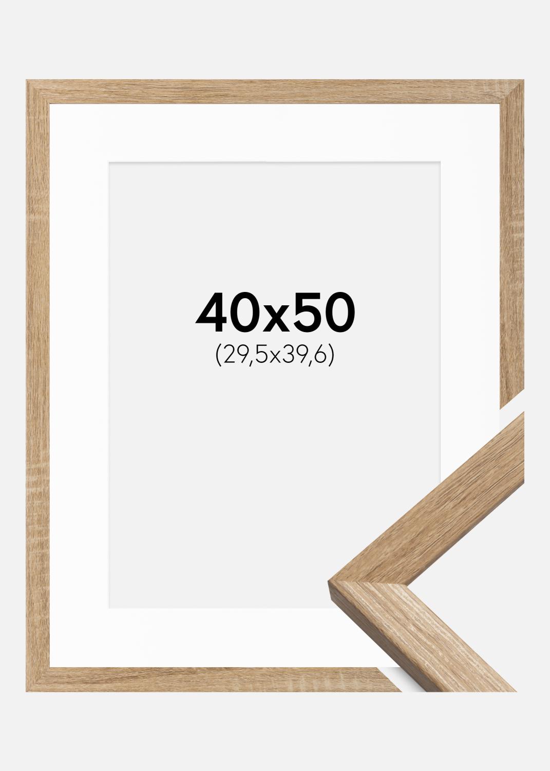 Product Image for Ramme Fiorito Lys Eg 40x50 cm - Passepartout Hvid 12x16 inches