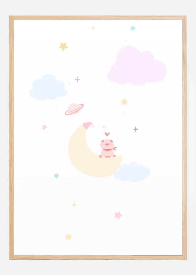 Pig On the Moon Plakat