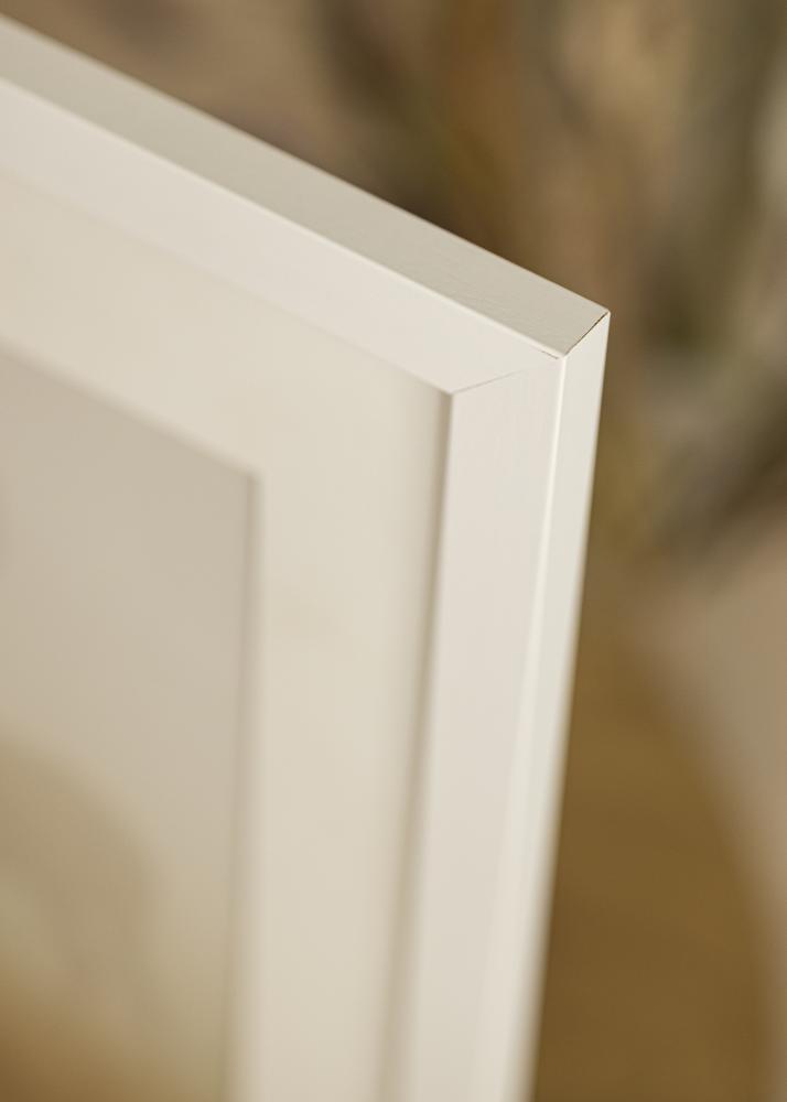 Ramme White Wood 70x100 cm - Passepartout Hvid 59,4x84 cm (A1)