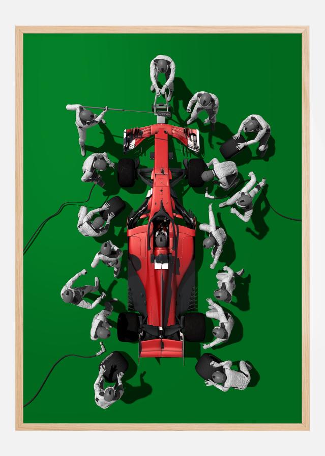 Formula 1 green Plakat