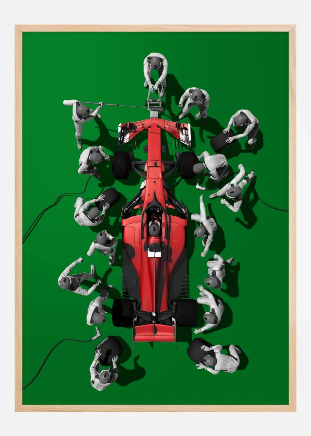 Formula 1 green Plakat