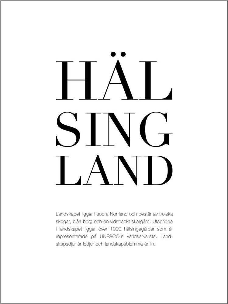 Hälsingland Plakat
