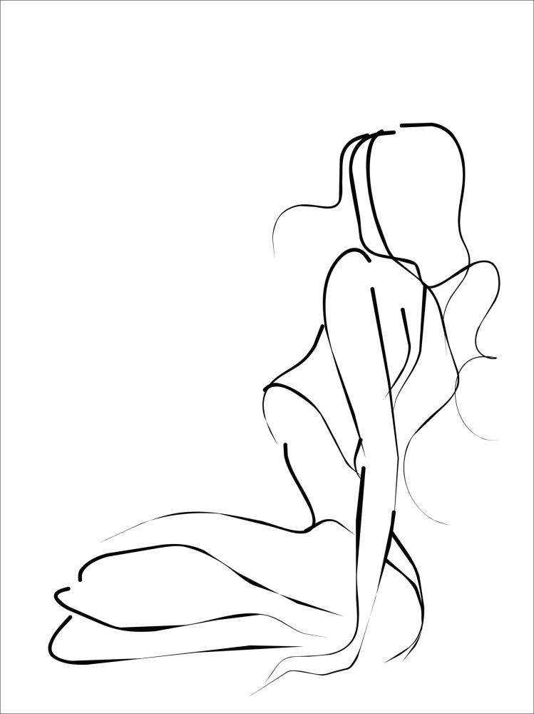 Line drawing II 30x40 cm