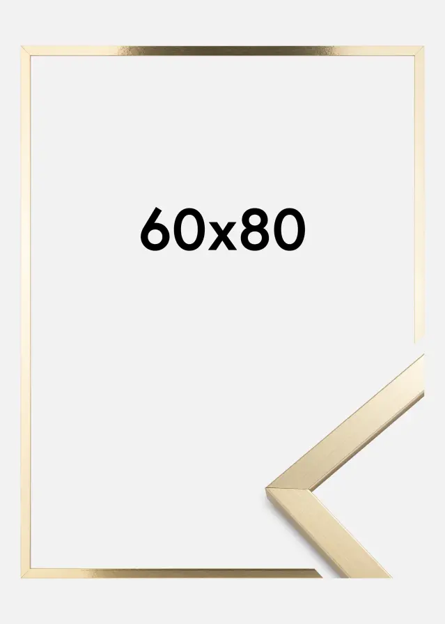 Ramme Trendy Akrylglas Guld 60x80 cm