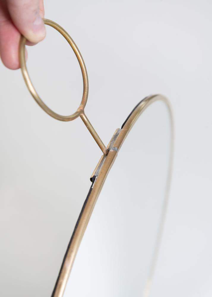 Spejl House Doctor The Loop Messing 38 cm Ø