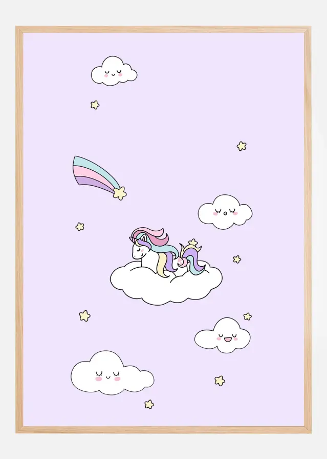 Kawaii Unicorn Plakat