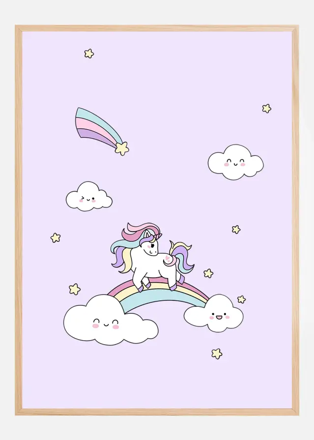 Kawaii Unicorn Plakat