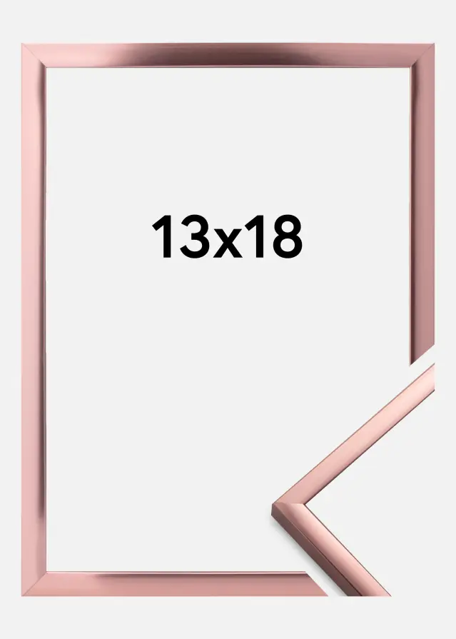 Ramme Poster Frame Aluminum Rosaguld 13x18 cm
