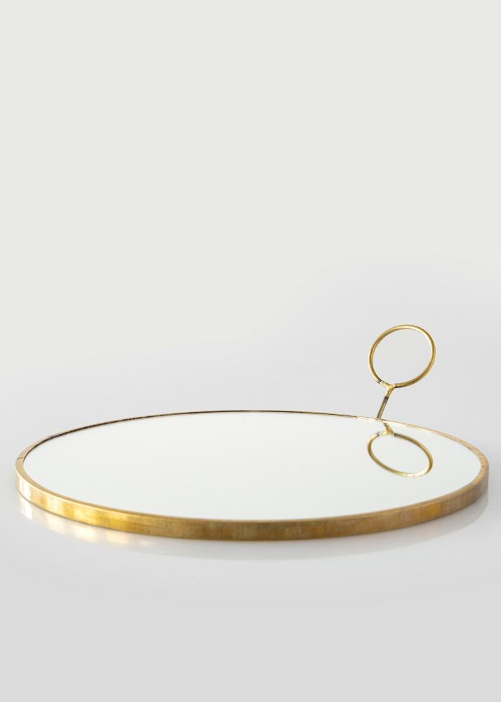 Spejl House Doctor Loop Messing 22 cm Ø